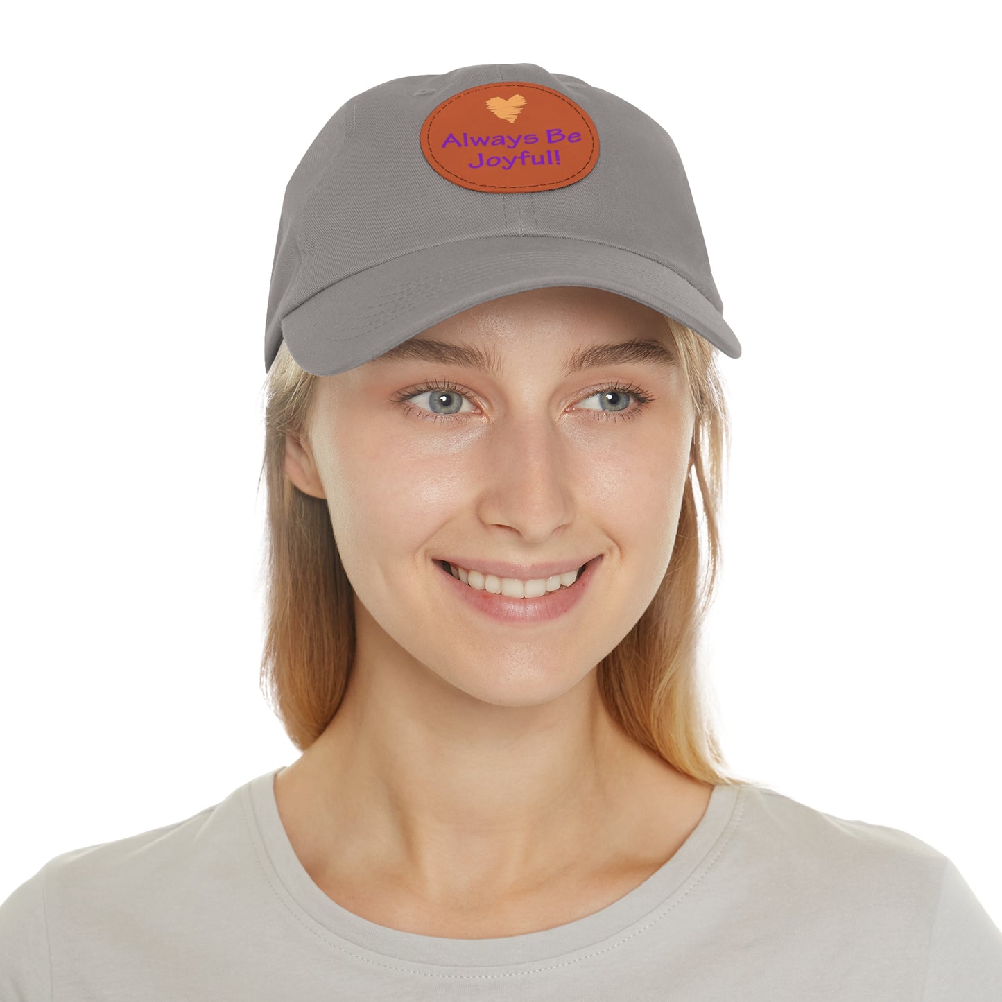 Hat with Leather Patch - "Always Be Joyful" song lyric