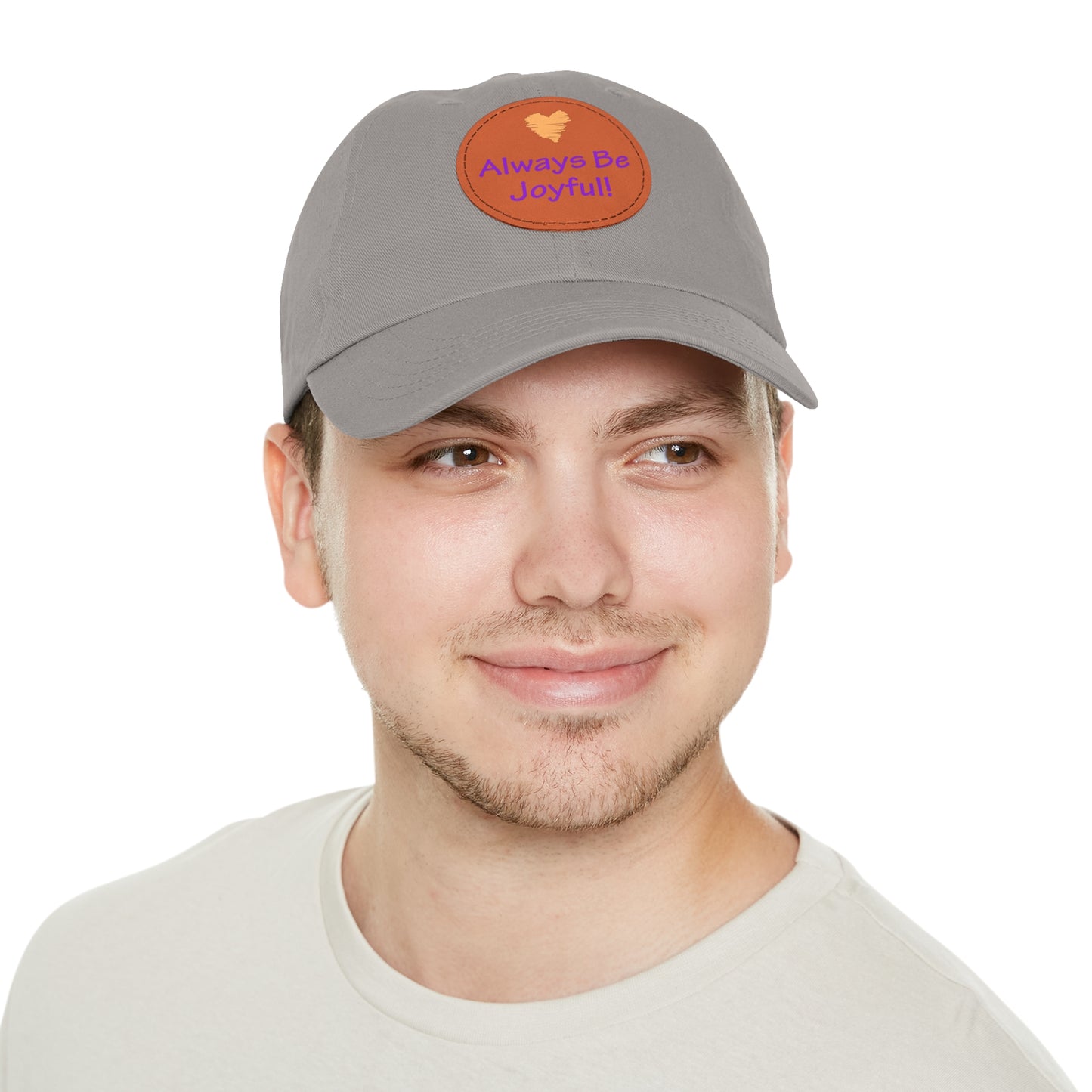 Hat with Leather Patch - "Always Be Joyful" song lyric