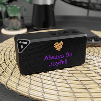 Jabba Bluetooth Speaker - "Always Be Joyful!" song lyric