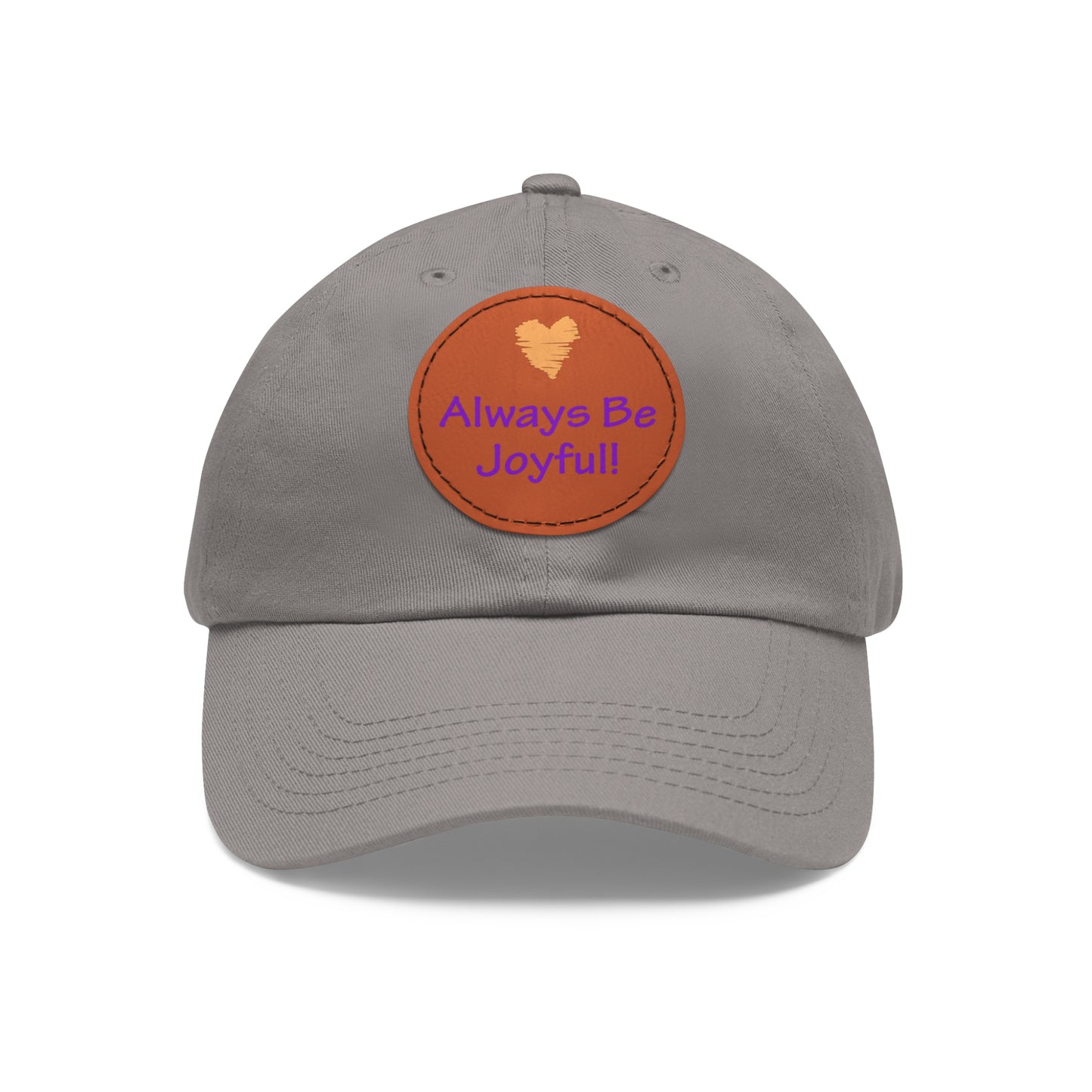 Hat with Leather Patch - "Always Be Joyful" song lyric