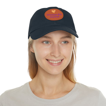 Hat with Leather Patch - "Always Be Joyful" song lyric