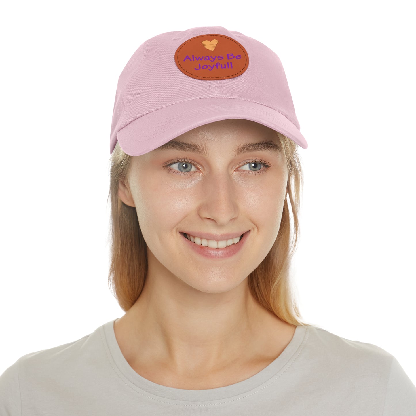 Hat with Leather Patch - "Always Be Joyful" song lyric